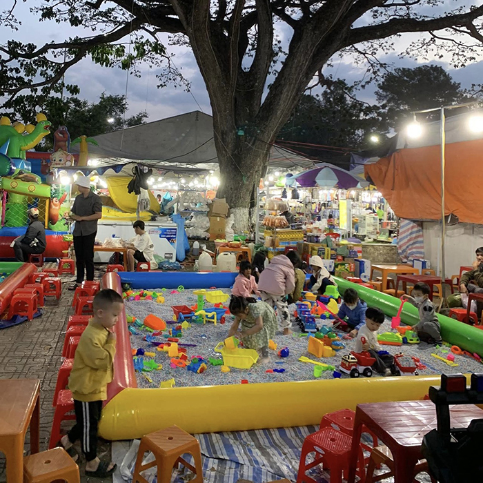 bể bạt xúc cát hạt sứ