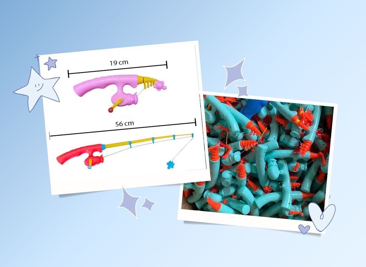 Cần câu cá nhựa nhập khẩu Trò chơi thay thế điện thoại cho bé