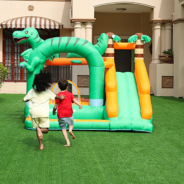 Nhà hơi mini khủng long rex, nhà hơi nhún trẻ em