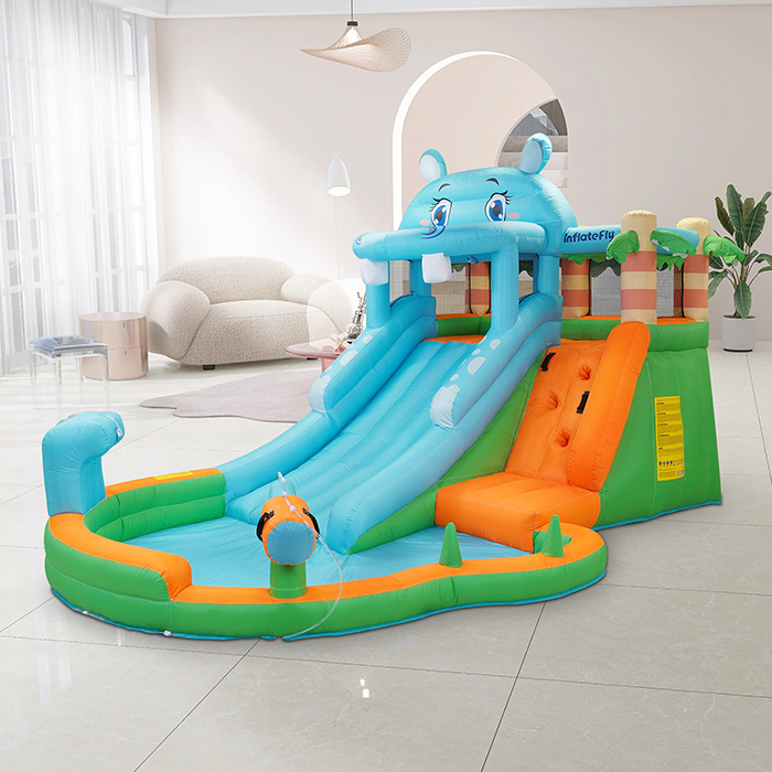 nhà hơi mini hippo cho bé