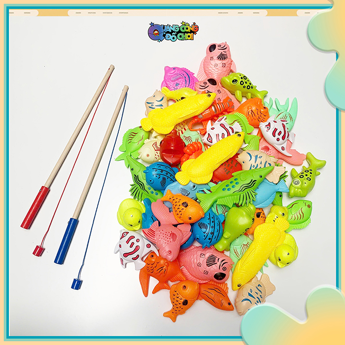 set bộ đồ chơi câu cá bằng gỗ cho bé